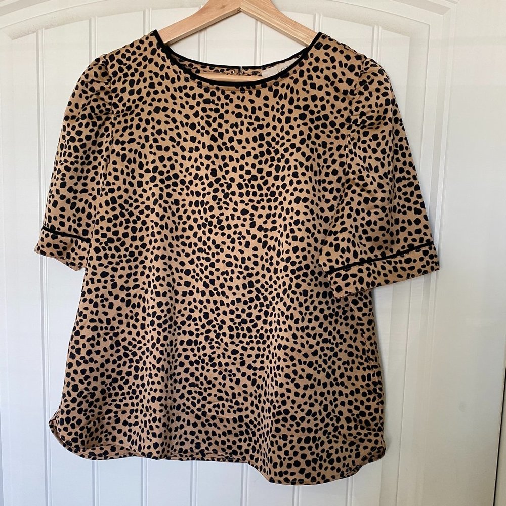 LOFT Spotted Blouse